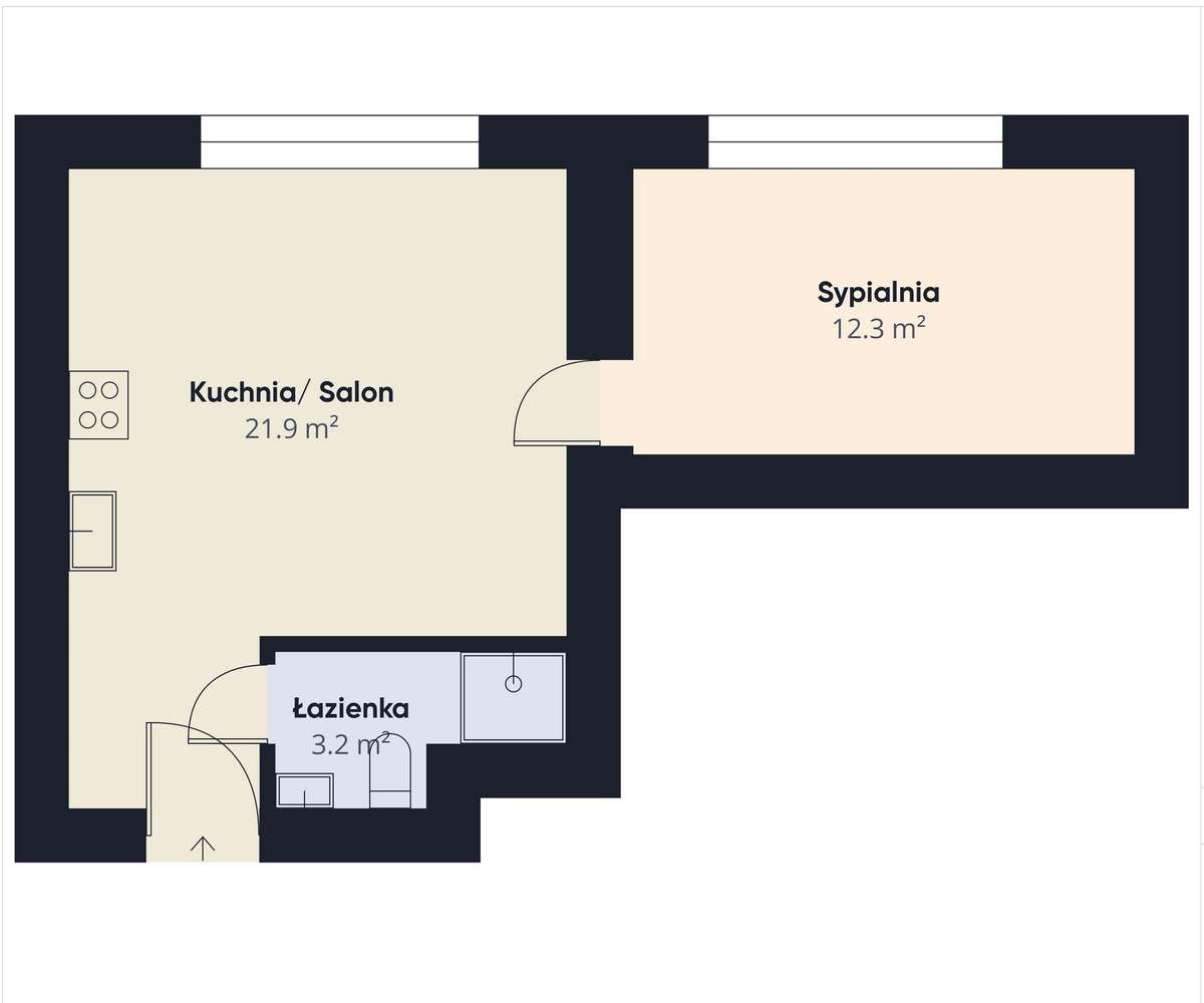 Os. Platan,  2 pokoje, winda, 15 min  do plaży.-11