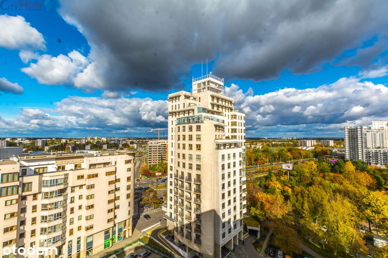 Dwupoziomowe z panoramą Warszawy.-14