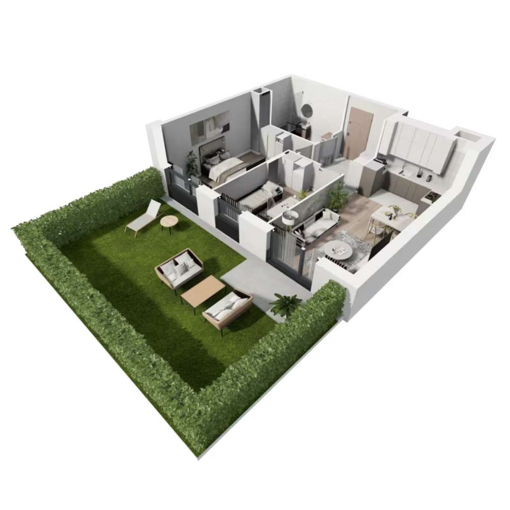 JASNE Mieszkanie 53.10m OGRÓDEK - JEŻYCE - Pełny obrazek: 4/13