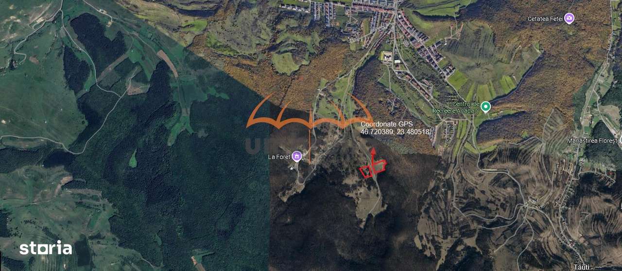 De vanzare teren extravilan  in Floresti, 9.651m² 45€m² ! - Imagine principală: 3/3