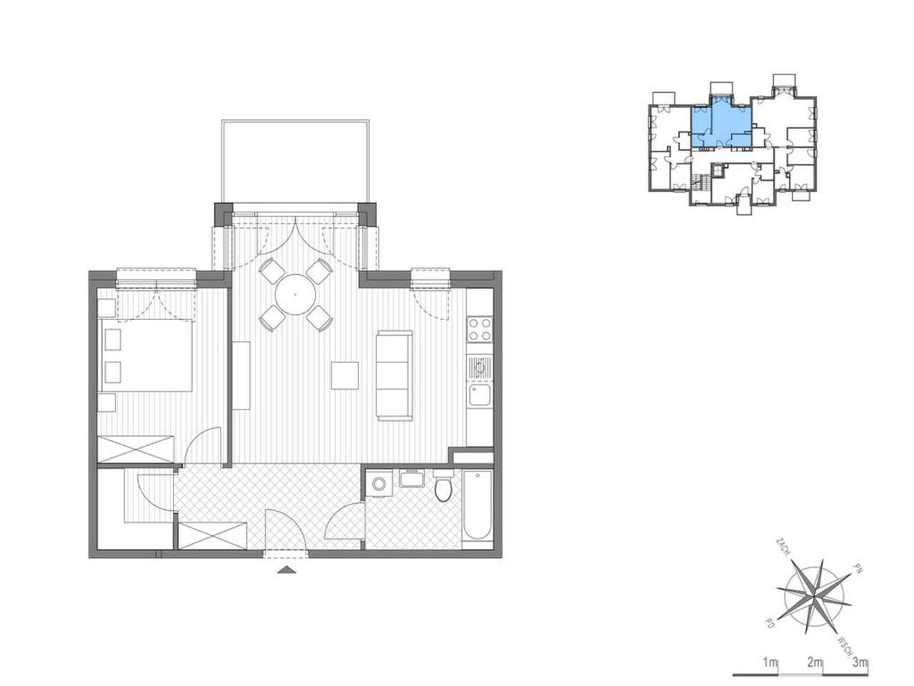 2-pokojowe mieszkanie 53m2 + balkon Bez Prowizji - Pełny obrazek: 2/8