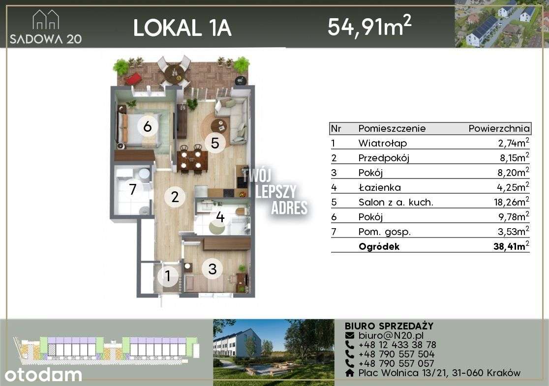 Nowe mieszkania w Wieliczce z ogródkiem - Pełny obrazek: 5/14