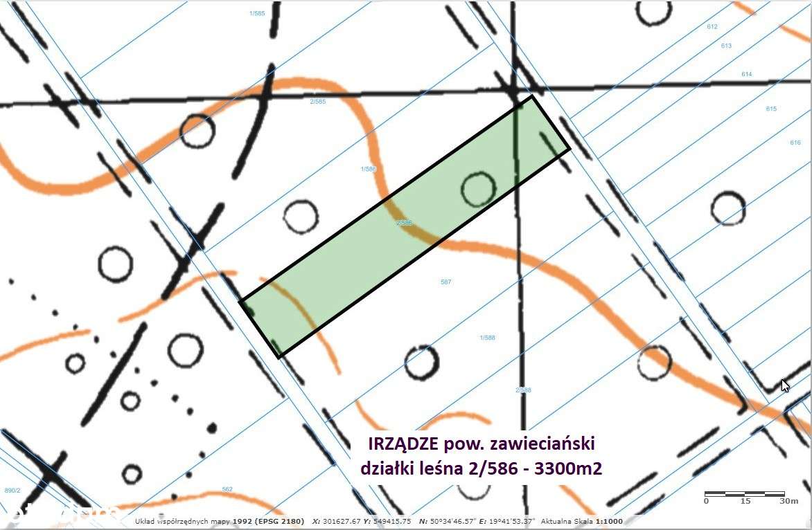 Sale - 5% Działka leśna (las dębowy 100-letni) 3300m2 tylko 13.500 zł - Pełny obrazek: 5/18