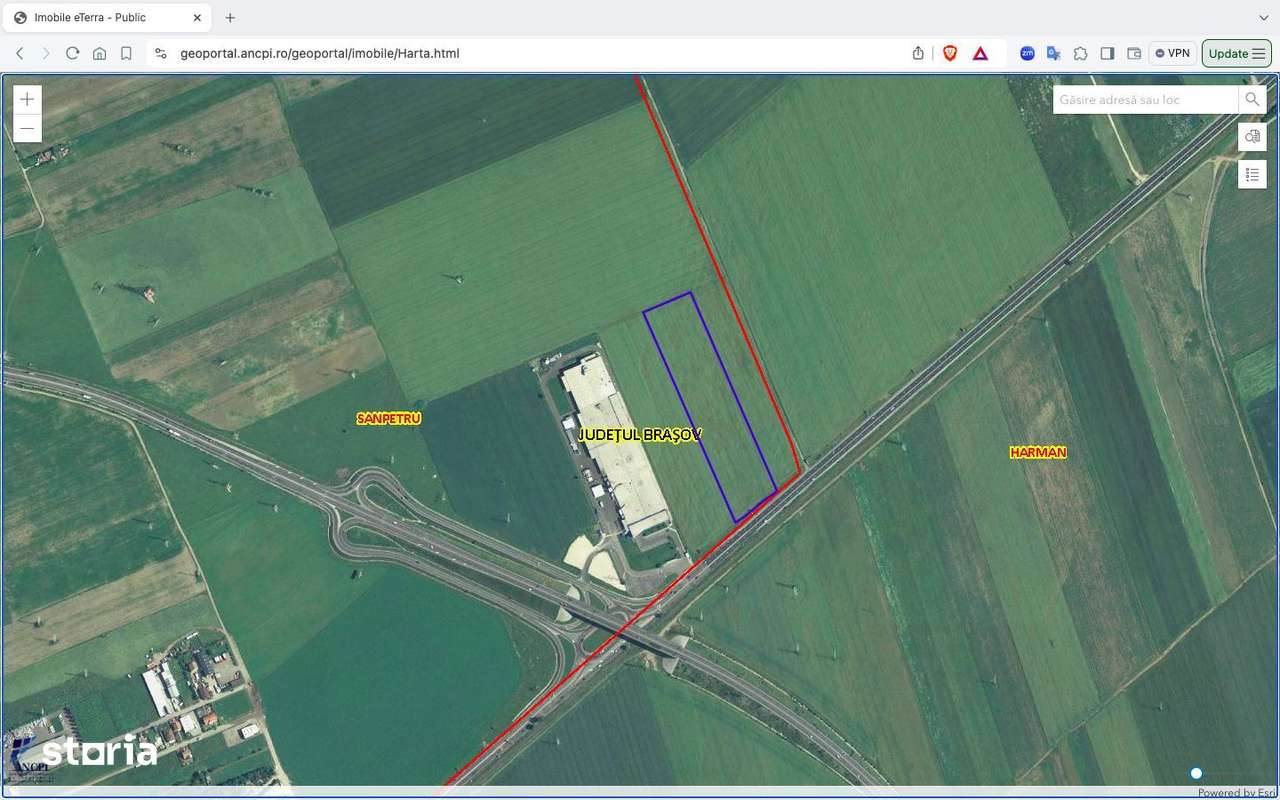 Teren intravilan 41.476 mp Sanpetru DN 11 Centura Brasov -Tg. Secuiesc - Imagine principală: 5/8