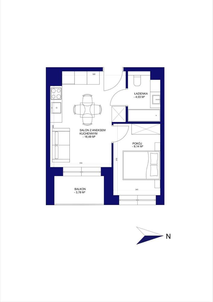 Gotowe, 2 pokoje, Powstańców, loggia-10