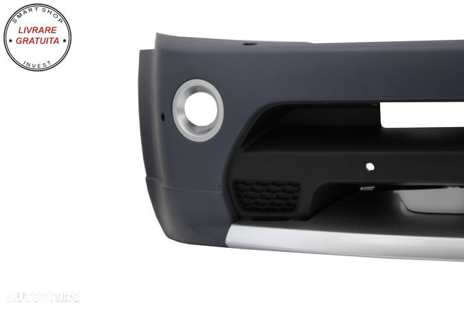 Pachet Exterior cu Grila Centrala Rosu Negru Land Range Rover Sport L320 Facelift - livrare gratuita - 4