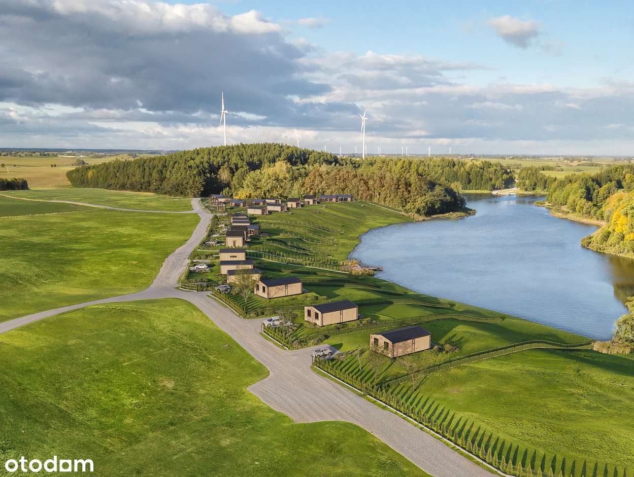 DZIAŁKA nad jeziorem przy plaży z mediami i MPZP-6