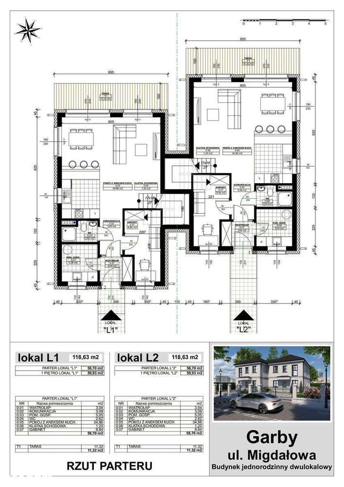 Bliźniak premium w Garbach - 6 pokoi - Pełny obrazek: 4/9
