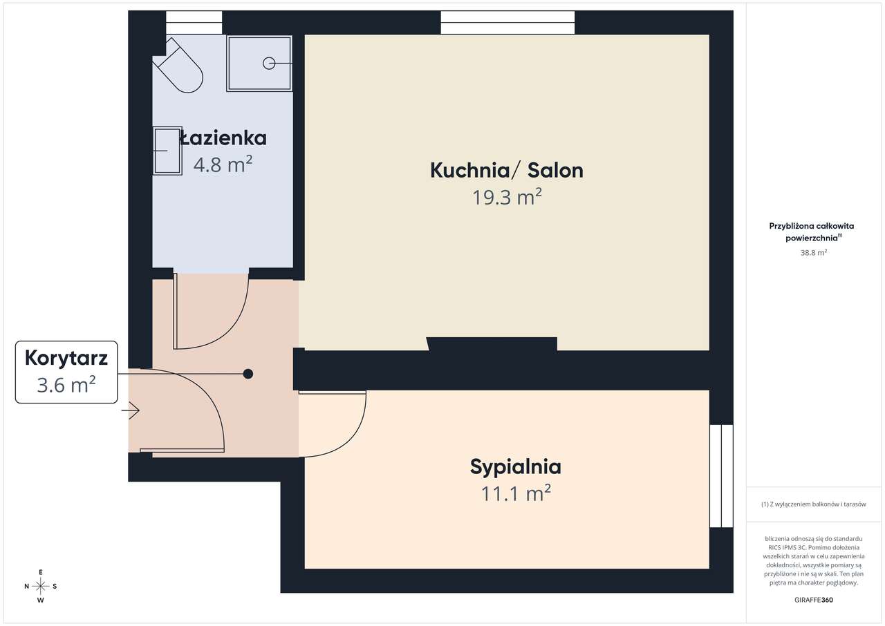 Ustawne 2 pokoje w Rybniku (Niedobczyce) – ul. Obrońców Pokoju 9A-8