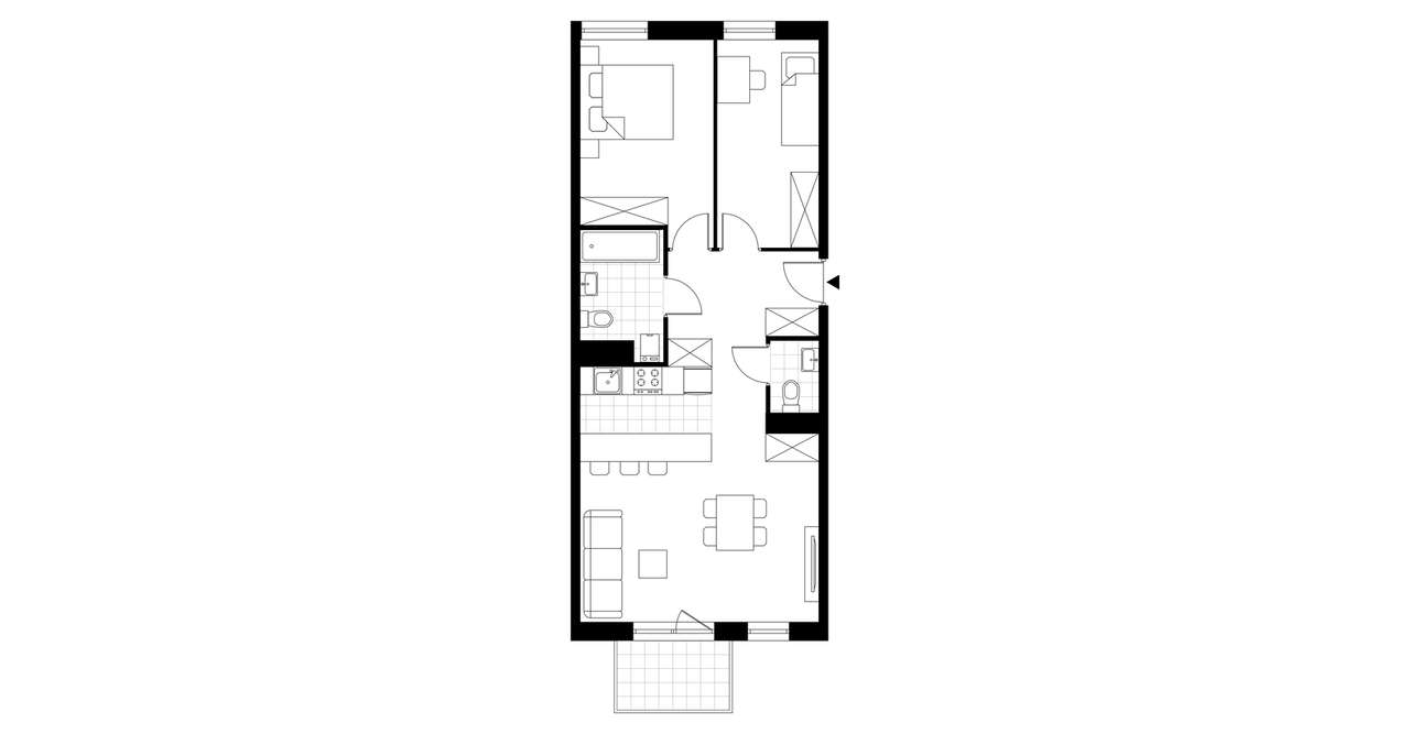 3-pokojowe mieszkanie 65m2 + balkon Bez Prowizji - Pełny obrazek: 4/9