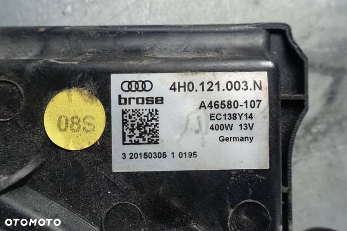 WENTYLATOR CHŁODNICY AUDI A6 C7 A7 Q5 4H0 - 2