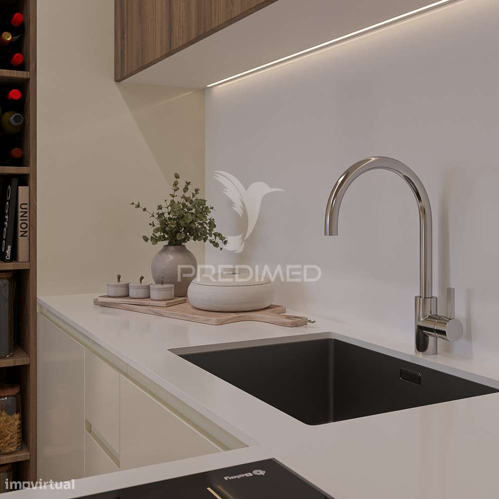 T2,  Novo, terraço e lugar de garagem - Grande imagem: 3/12