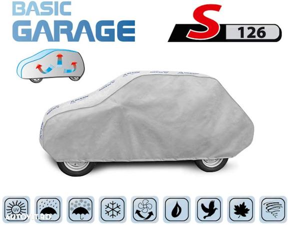 Prelata auto, husa exterioara Basic Garage S126 Hatchback , 300-310 cm - 3