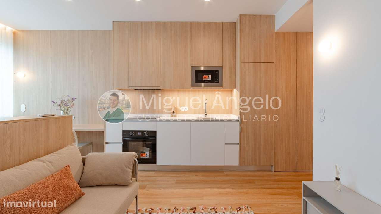 T0 novo c/ lugar garagem e vista para o Jardim Campo 24 de Agosto-0