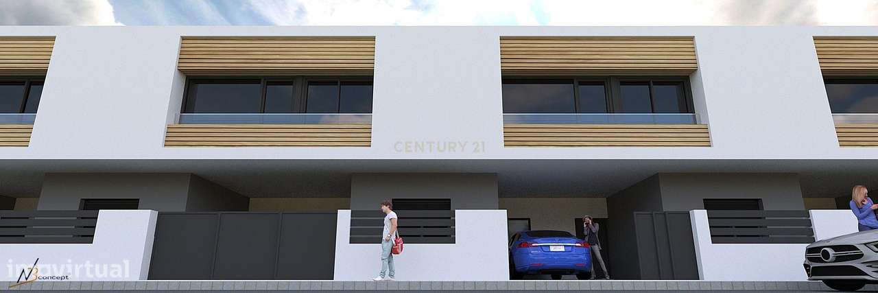 Moradia em banda T4 com Piscina  , zona Fernão Ferro - Grande imagem: 3/42