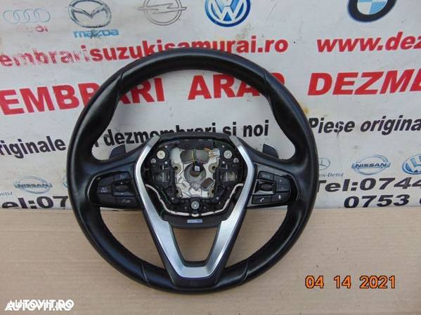 Volan BMW g30 G31 G32 volan piele cu comenzi si padele - 1