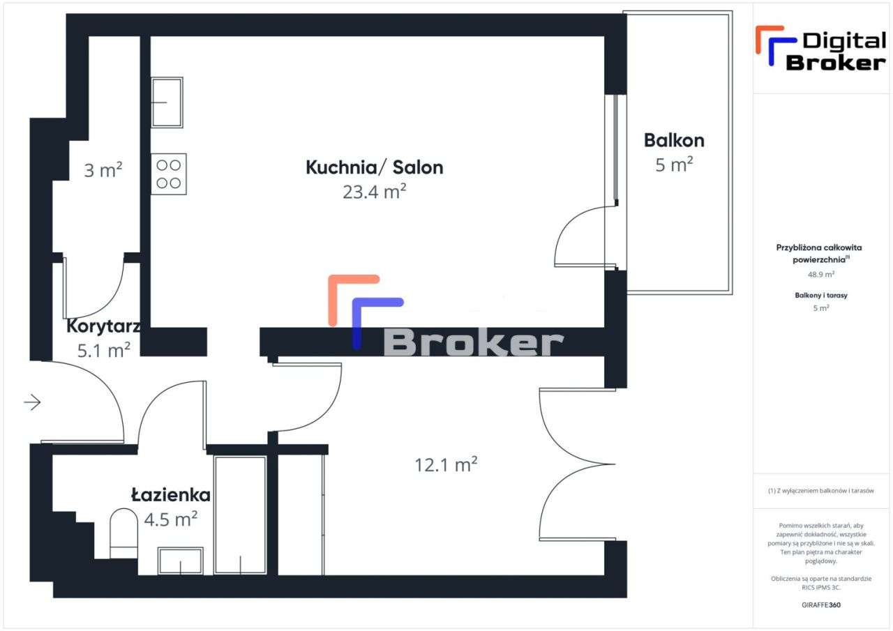 Dwupokojowe mieszkanie na Jasielskiej - Pełny obrazek: 4/12
