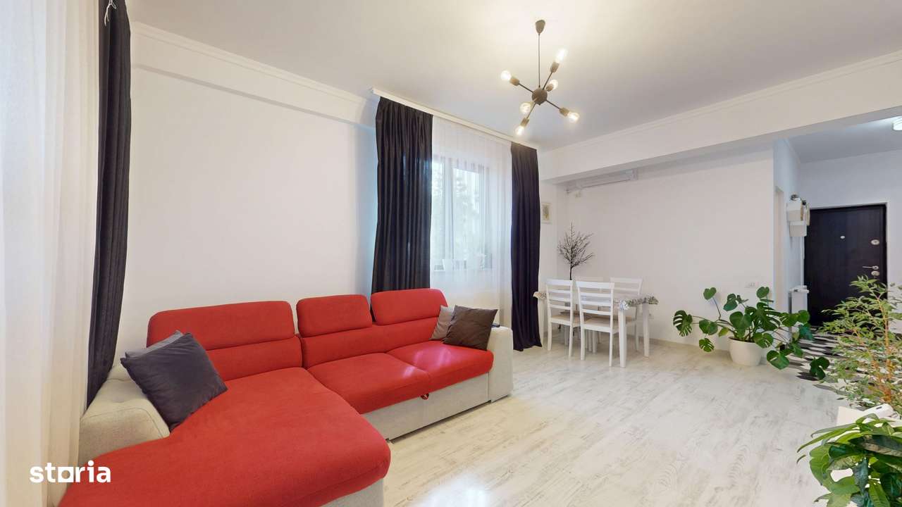Apartament 2 camere mobilat - spatios 5 min metrou Straulesti