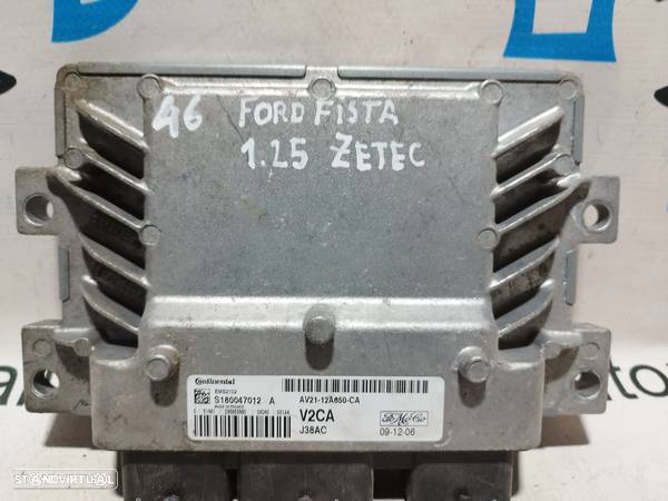 CENTRALINA ENGINE CONTROL ECU FORD FIESTA MK4 IV 1.25 ZETEC S180047012 A S180047025A AV21-12A650-CA AV21-12A650-CA V2CA J38ACDHC  YD84811 - 4