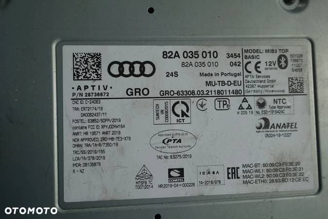 NAWIGACJA RADIO CZYTNIK AUDI A1 82A035010 - 3