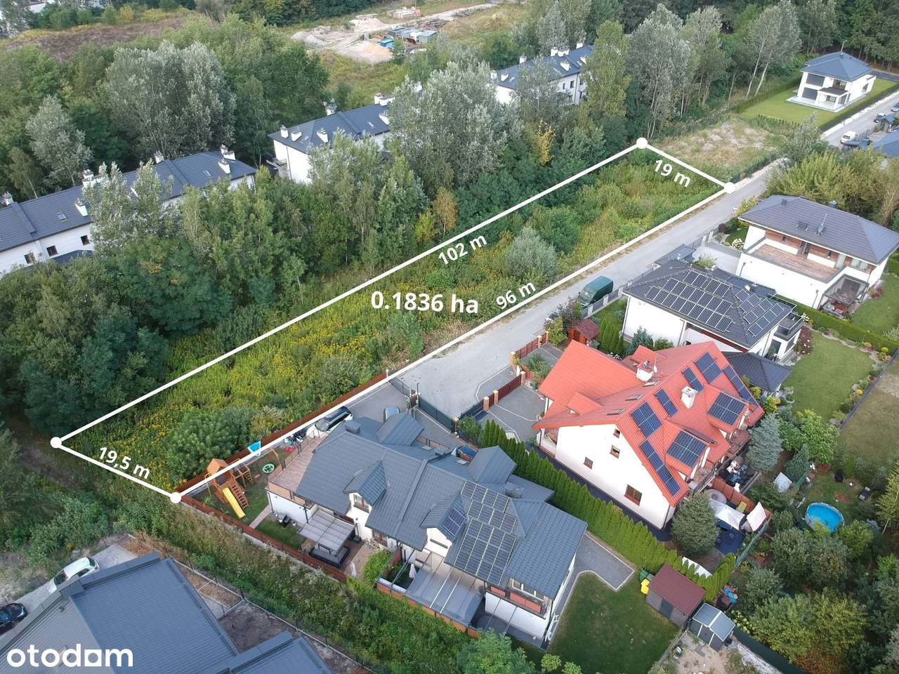 Działka inwestycyjna 1836 m² z opcją powiększenia do 0,9 ha-3