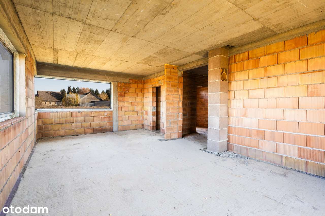 Krzyżanowice - gm. Bochnia - dom + garaż- stan surowy zamknięty.-8