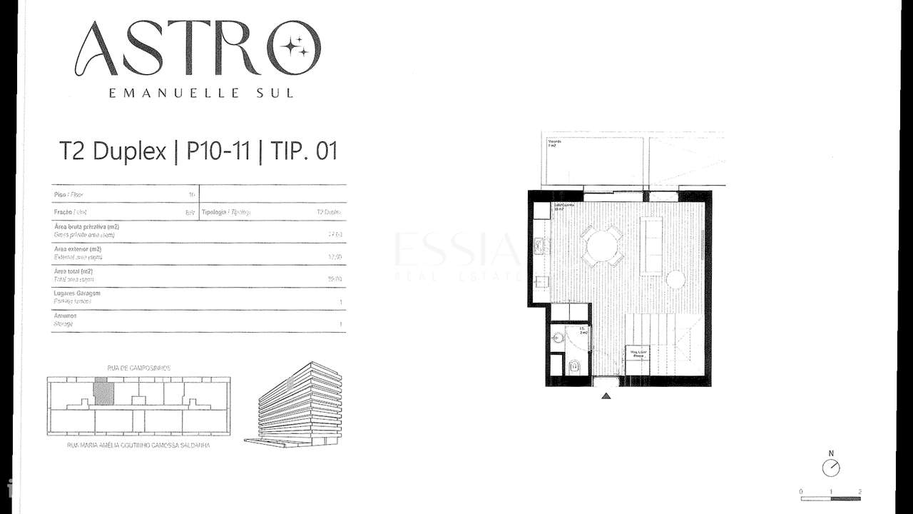 Apartamento T2 Duplex com Vista Mar em Leça da Palmeira-12