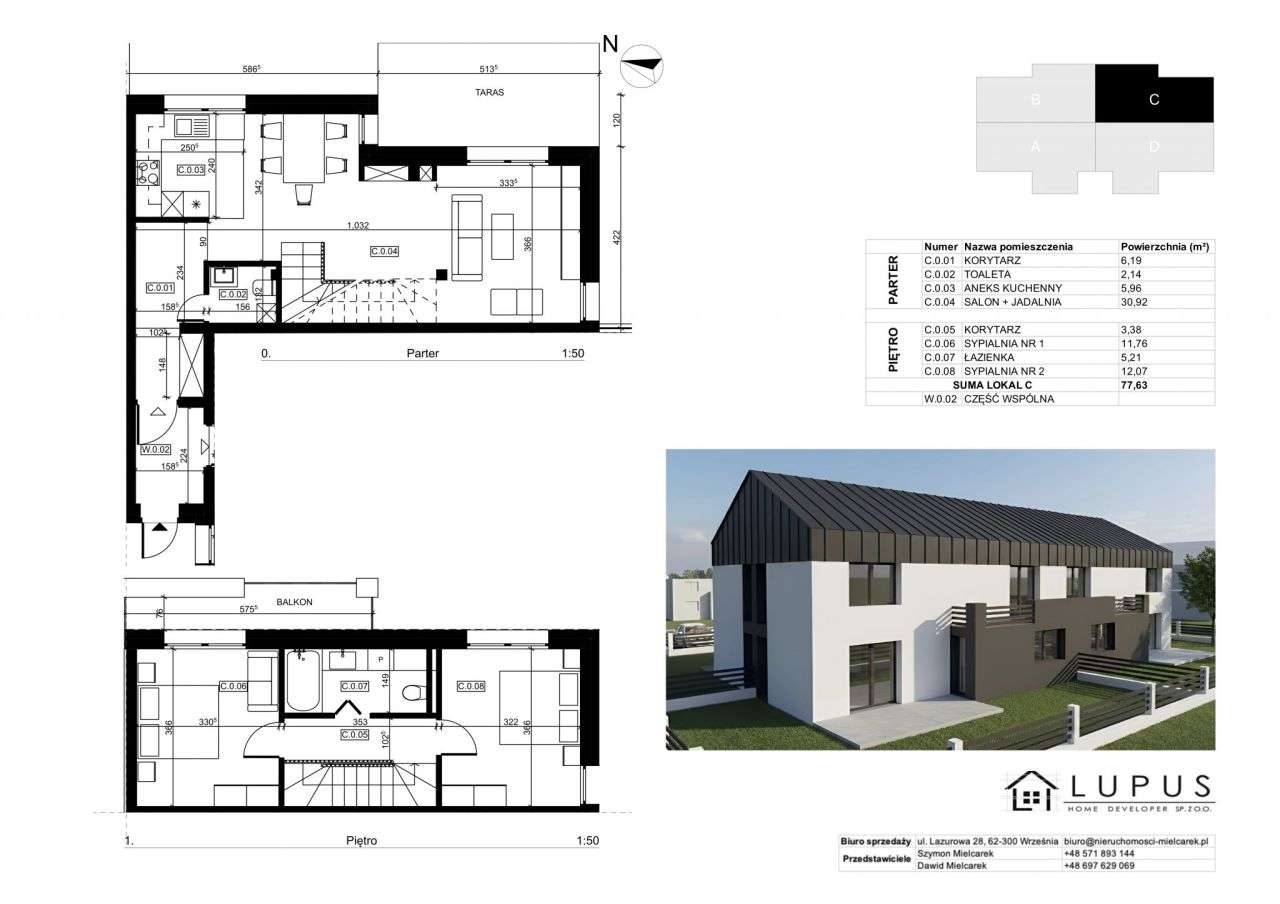 Nowy, Przestronny Segment w Psarach Polskich-4