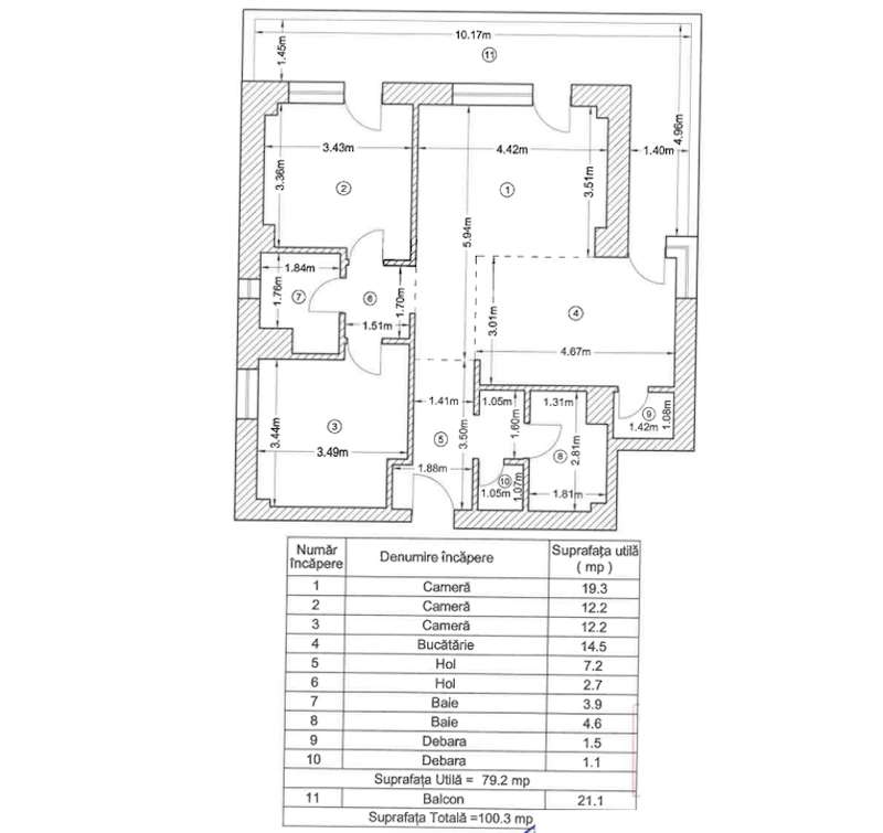 Apartament 3 Camere | LUX | Complex Premium |Terasa 20 MP| Casa Presei-7