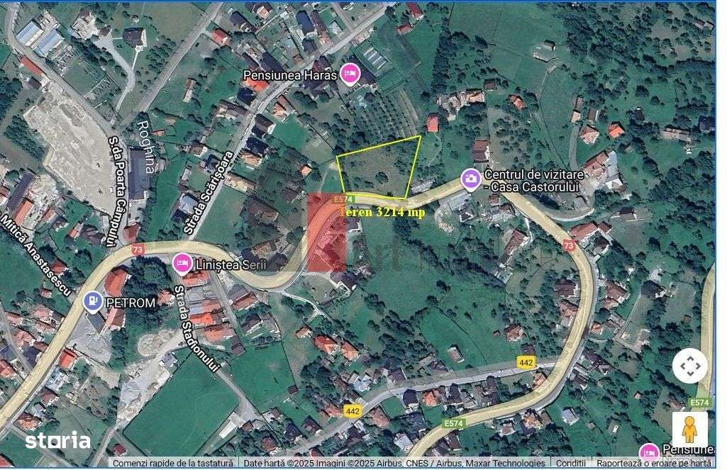 Teren intravilan 3214 mp  în Rucăr cu deschidere 56 m în DN73 - Imagine principală: 3/11