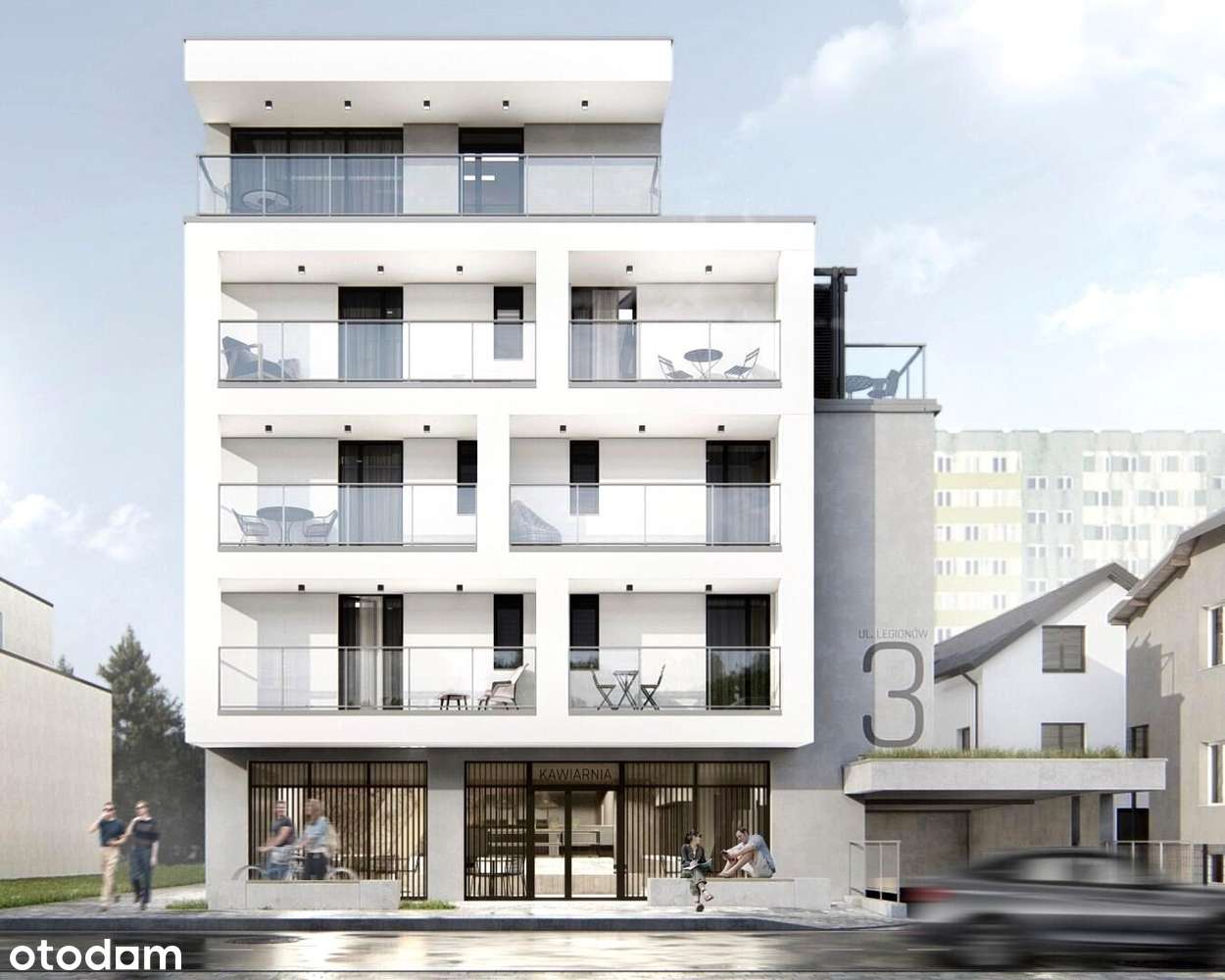 Mieszkanie z dwoma balkonami w centrum miasta-11