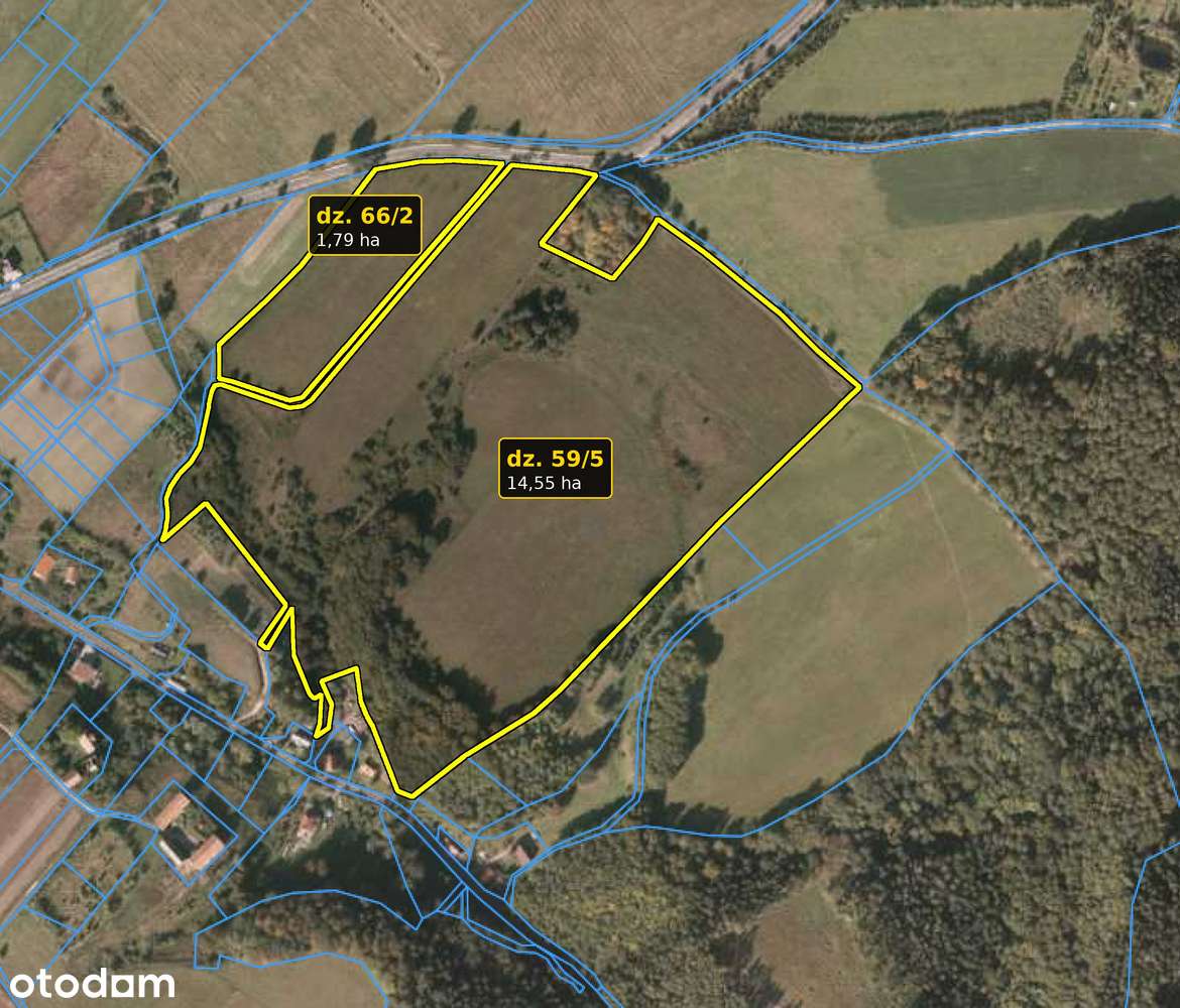 Sprzedam 16,34 ha ziemi rolnej – Modliszów, gm. Świdnica