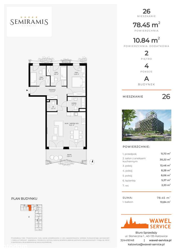 Semiramis | mieszkanie 4-pok. | 26 - Pełny obrazek: 2/7
