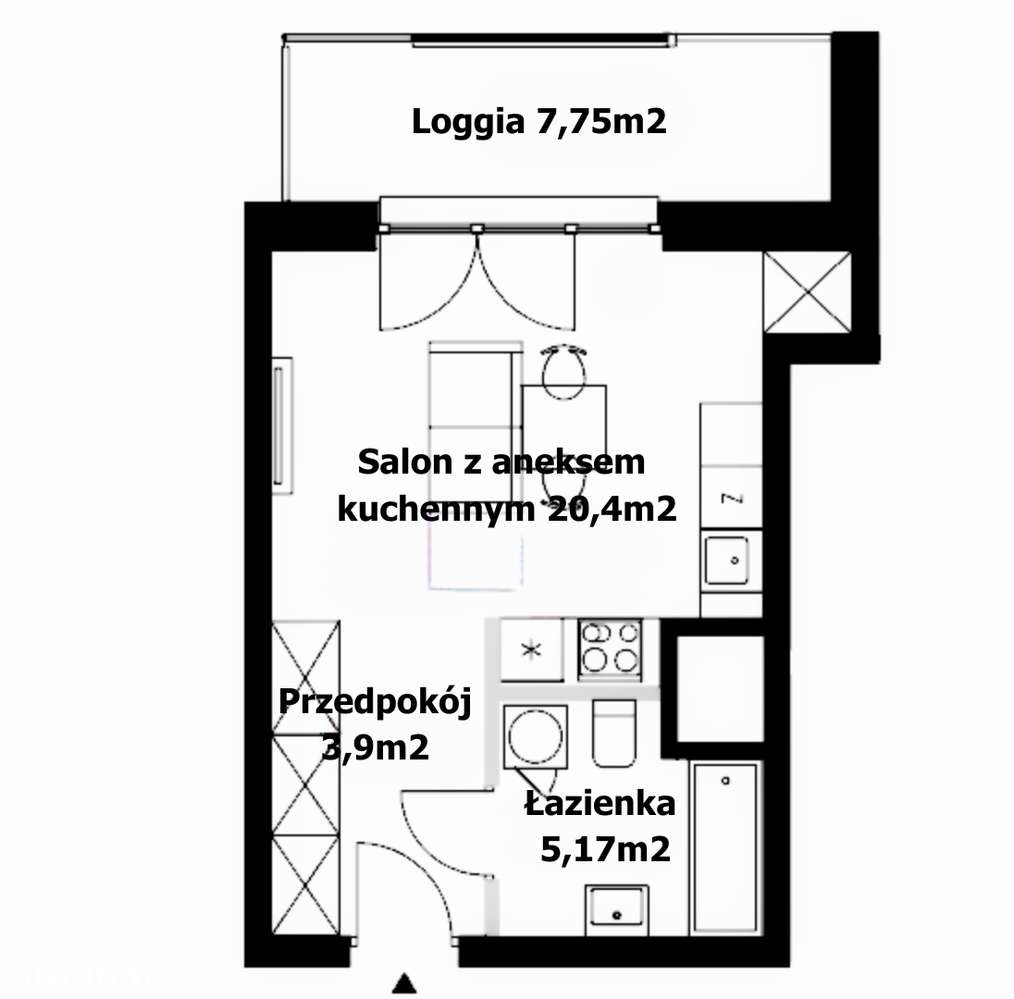 Kawalerka na 12piętrze z widokiem na panoramę miasta, 5 km od centrum.-6