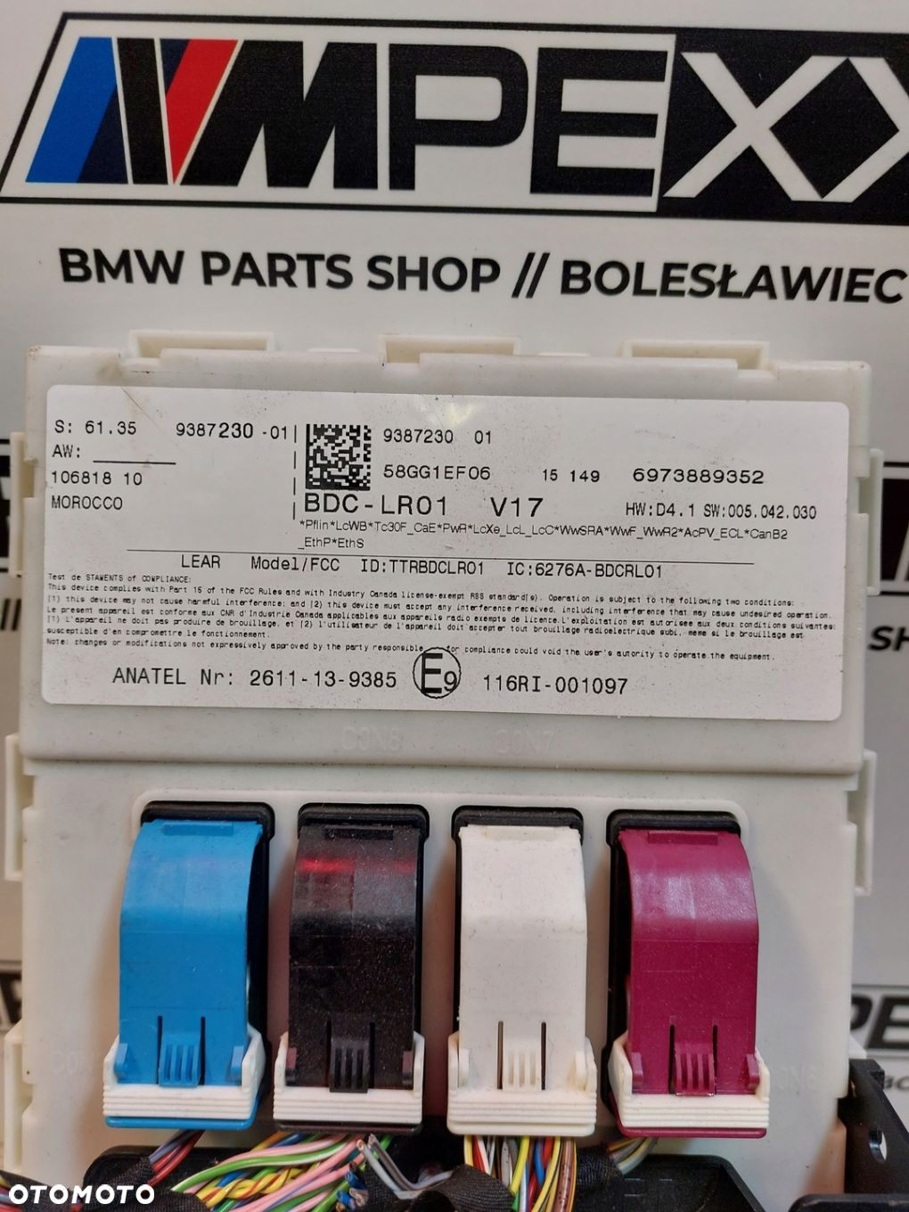 BMW X5 F15 MODUŁ KOMFORTU V17 BDC 9387230 - 2