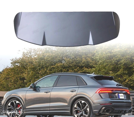 AILERON SPOILER PARA AUDI Q8 19-23 LOOK RSQ8 PRETO MATE - 1