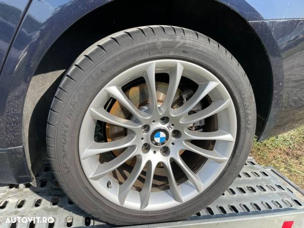 jante roti originale BMW 2 Lățimi 8.5J Fata spate 95J spate spoke 302 Style F01 F10 F11 F07 seria 7 5 6 Gt spate 275 40 R19 fata 245 45 19 anvelope cauciucuri impecabile - 1