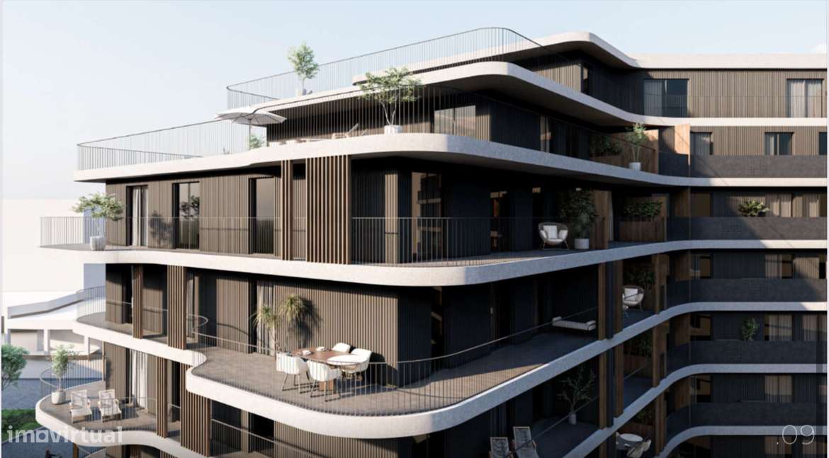 T1 Novo, Varanda 16m, Campo de Padel, Garagem e Arq diferenciada-6