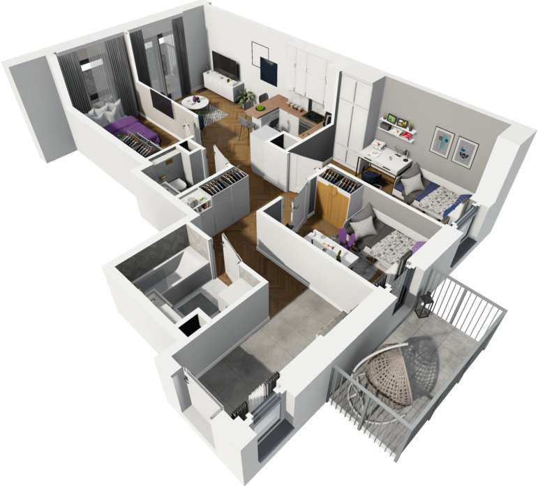 Śródmieście w 16 minut***Promocja***Dwa balkony-4