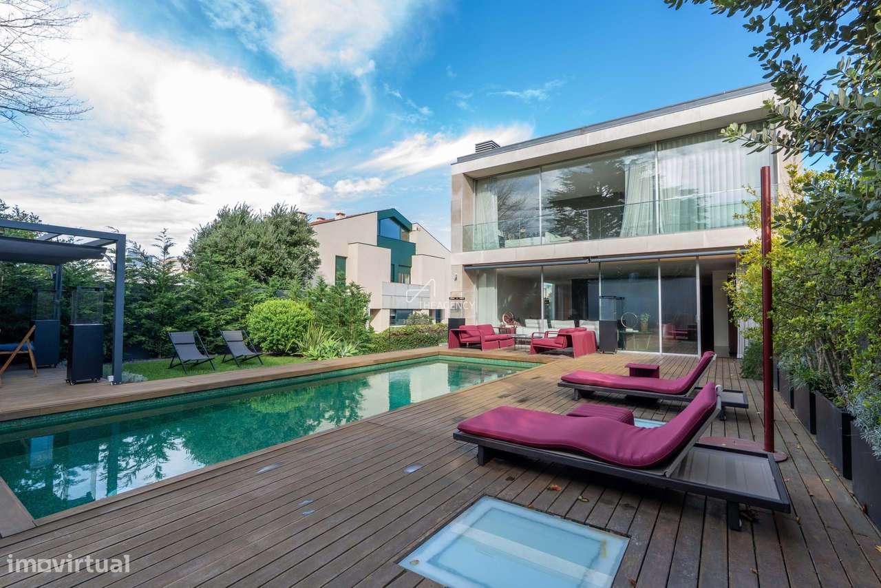 Moradia Contemporânea V4+1 com Piscina Aquecida na Foz do Douro, Porto - Grande imagem: 4/57