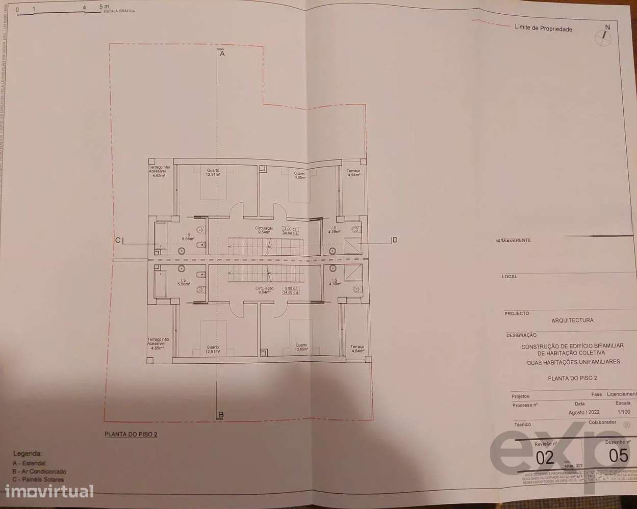 Lote Urbano com Projeto Aprovado para 2 Moradias Geminadas | Luz de Ta-21
