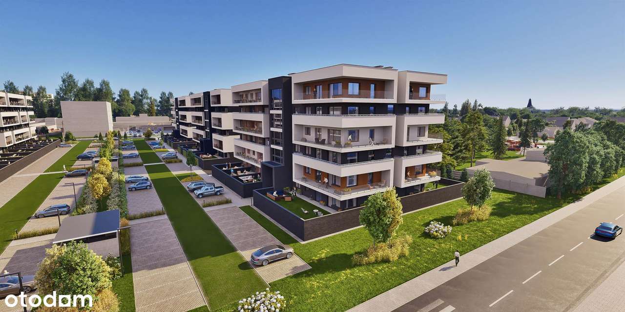 2 pokoje, balkon 11m² i park 1,5 ha.