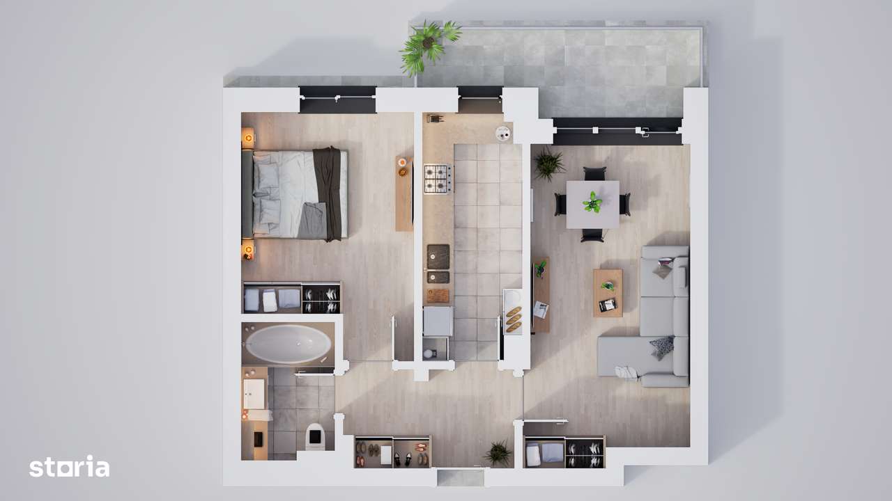 2 camere în bloc nou, construcție noua cu boxe depozitare - Imagine principală: 2/19