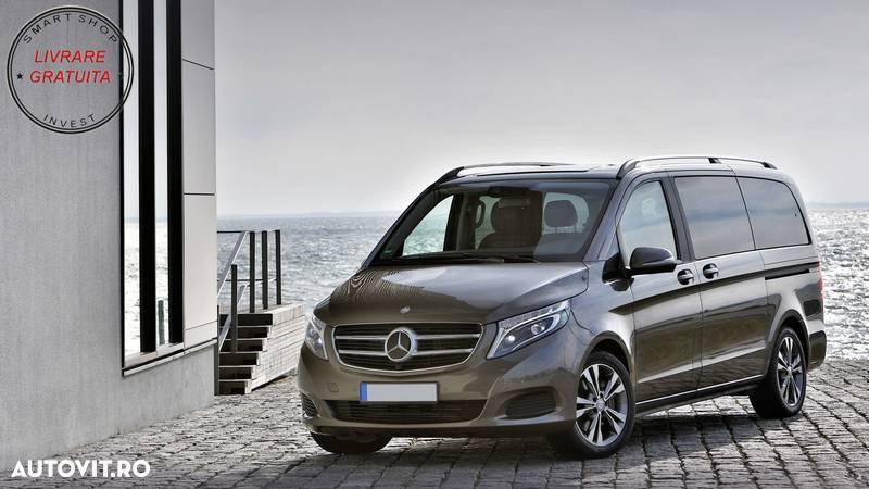 Bari Longitudinale Portbagaj Mercedes V-Class W447 (2014-up) Ampatament Lung (LWB)- livrare gratuita - 7