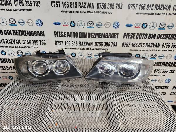 Faruri Far Bmw E90 E91 Xenon Complete Cu Calculatoare Dynamic Volan Stanga Cod 6942744 6942743 - Dezmembrari Arad - 1