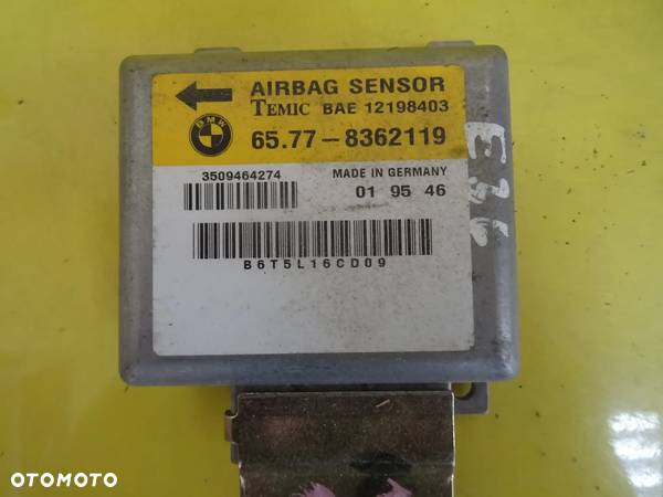 MODUŁ SENSOR AIRBAG BMW E36 65778362119 /12198403 NR434 - 1