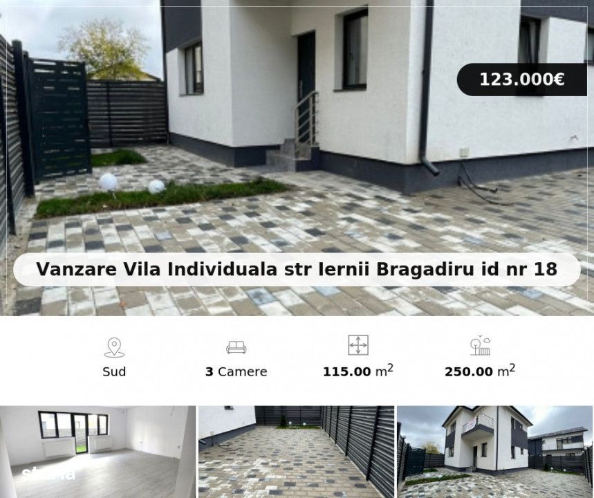 Vanzare Vila Individuala str Iernii Bragadiru id nr 18