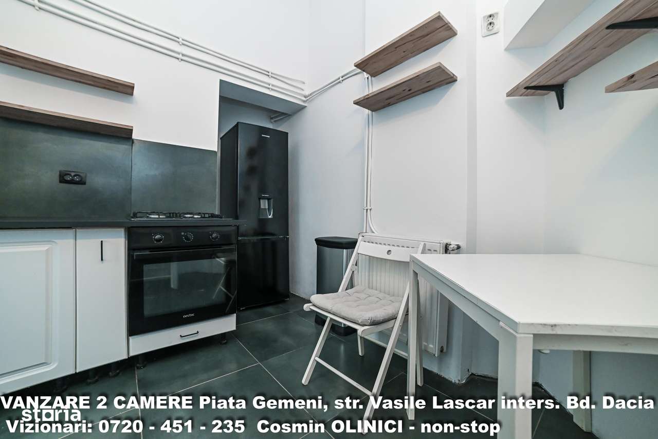 Vanzare 2 cam. DACIA, Piata Gemeni, str. V. Lascar, SU 68mp, ST. 94mp-17