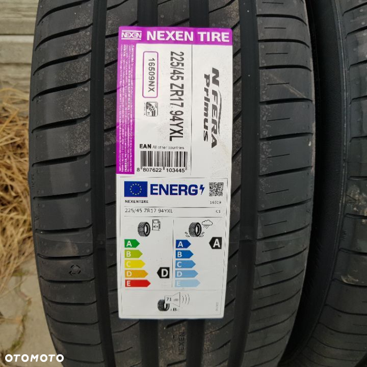 4x 225/45R17 Nexen N Fera Primus Nowy komplet opon letnich Poznań - 2