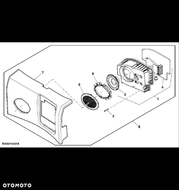 RE320807 John Deere 8345R - Głośnik - 1